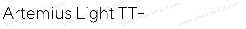 Artemius Light TT字体转换